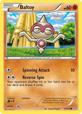 Baltoy (/124) Reverse Holofoil [BW: Dragons Exalted] Pokemon Single Pokémon