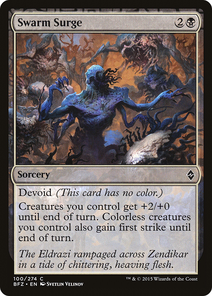 Swarm Surge (BFZ-100) [Battle for Zendikar] MTG Single Wizards of the Coast