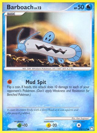 Barboach (/123) Reverse Holofoil [DP: Mysterious Treasures] Pokemon Single Pokémon