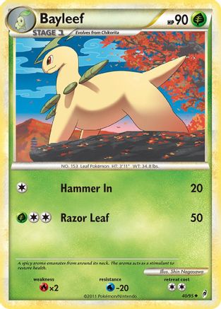 Bayleef (40/95) Reverse Holofoil [HGSS: Call of Legends] Pokemon Single Pokémon