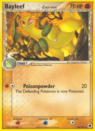 Bayleef (Delta Species) (26/101) [EX: Dragon Frontiers] Pokemon Single Pokémon
