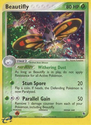 Beautifly (2/109) Reverse Holofoil [EX: Ruby & Sapphire] Pokemon Single Pokémon