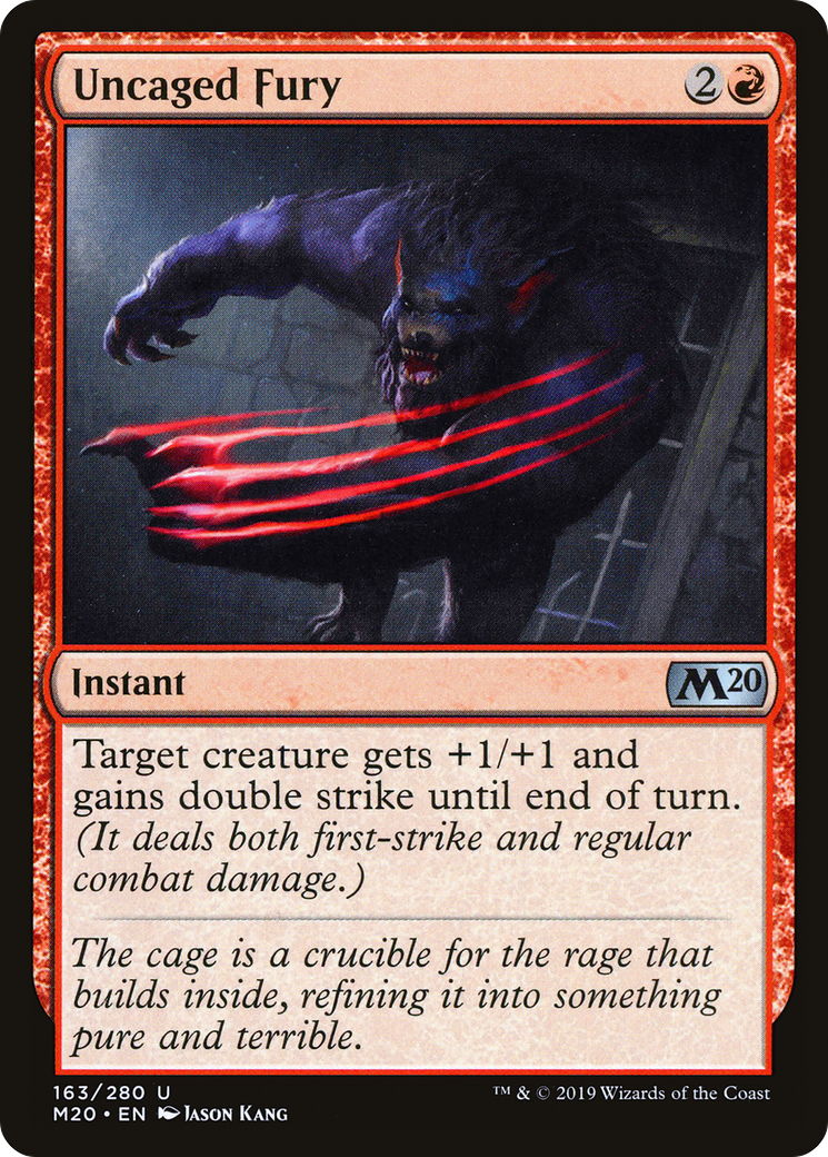 Uncaged Fury (M20-163) [Core Set 2020] Foil MTG Single Wizards of the Coast
