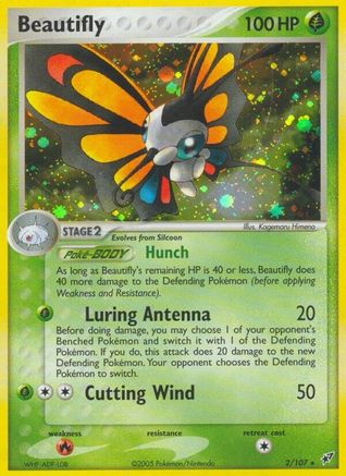 Beautifly (/107) Reverse Holofoil [EX: Deoxys] Pokemon Single Pokémon
