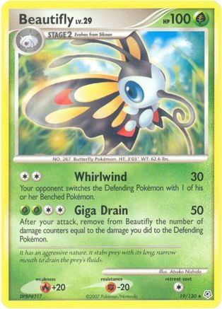 Beautifly (/130) Reverse Holofoil [DP: Base Set] Pokemon Single Pokémon