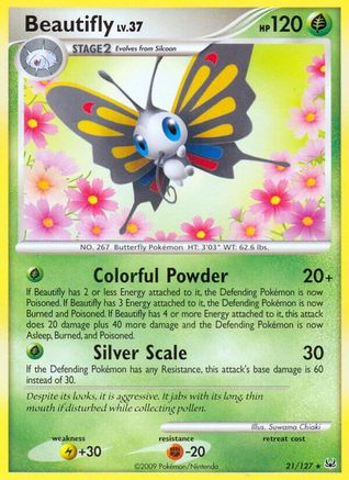 Beautifly (/127) Reverse Holofoil [Platinum: Base set] Pokemon Single Pokémon