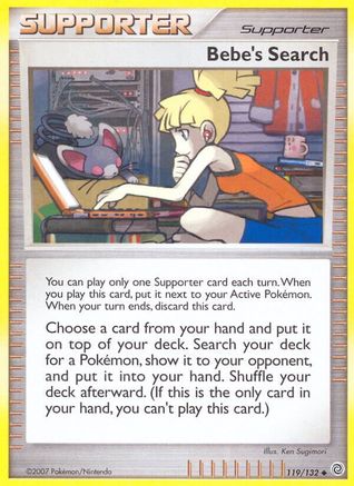 Bebe's Search (119/132) Reverse Holofoil [DP: Secret Wonders] Pokemon Single Pokémon