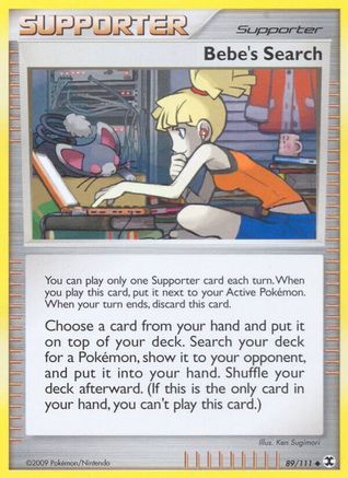 Bebe's Search (89/111) [Platinum: Rising Rivals] Pokemon Single Pokémon