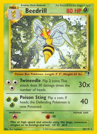 Beedrill (/110) [Vintage: Legendary Collection] Pokemon Single Pokémon