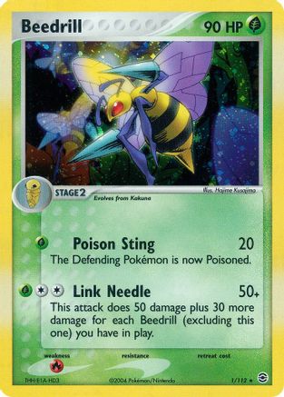 Beedrill (1/112) Holofoil [EX: FireRed & LeafGreen] Pokemon Single Pokémon