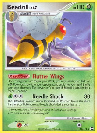 Beedrill (/111) [Platinum: Rising Rivals] Pokemon Single Pokémon