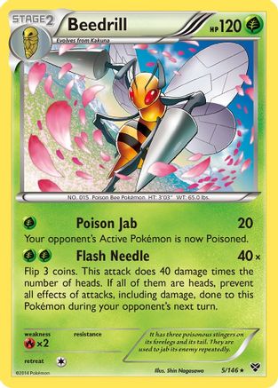 Beedrill (/146) Reverse Holofoil [XY: Base Set] Pokemon Single Pokémon