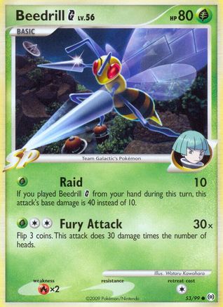 Beedrill G (53/99) [Platinum: Arceus] Pokemon Single Pokémon