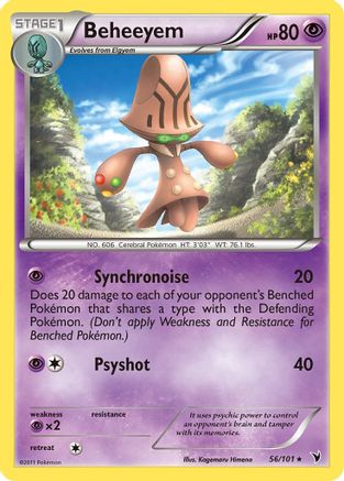 Beheeyem (/101) Reverse Holofoil [BW: Noble Victories] Pokemon Single Pokémon