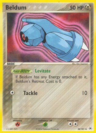 Beldum - 28/101 (/101) Reverse Holofoil [EX: Hidden Legends] Pokemon Single Pokémon