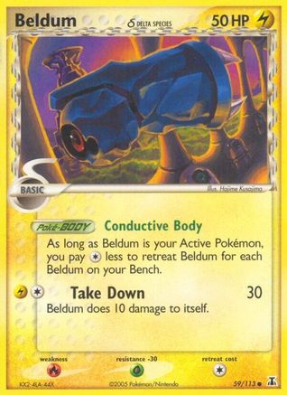 Beldum (Delta Species) (59/113) Reverse Holofoil [EX: Delta Species] Pokemon Single Pokémon