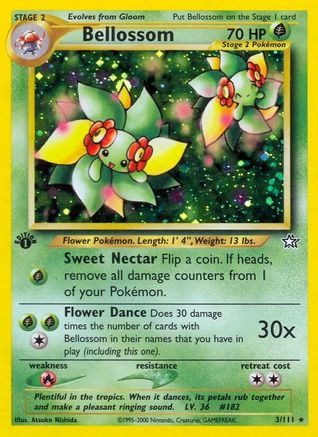Bellossom (3/111) 1st Edition Holofoil [Vintage: Neo Genesis] Pokemon Single Pokémon