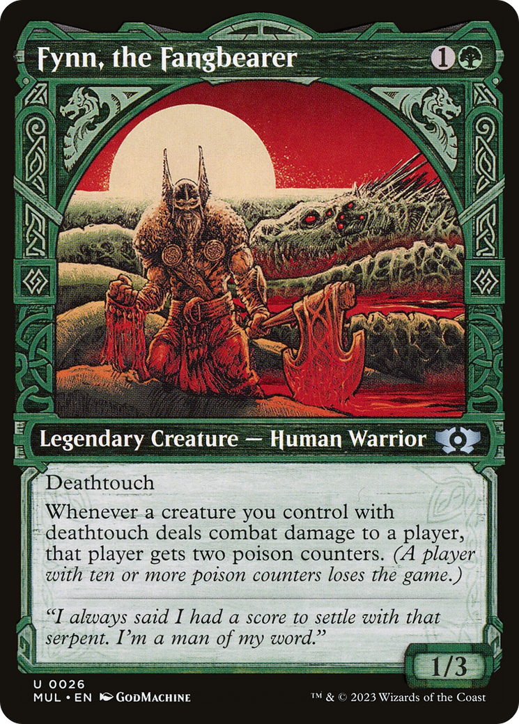 Fynn, the Fangbearer (MUL-026) [Multiverse Legends] (Showcase) MTG Single Wizards of the Coast