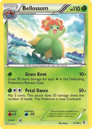 Bellossom (/149) [BW: Boundaries Crossed] Pokemon Single Pokémon