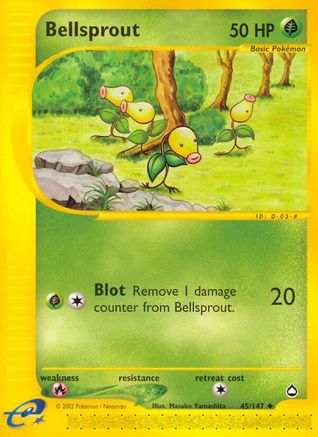 Bellsprout (45) (/147) Reverse Holofoil [Vintage: Aquapolis] Pokemon Single Pokémon