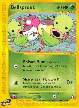 Bellsprout (68) (/147) Reverse Holofoil [Vintage: Aquapolis] Pokemon Single Pokémon