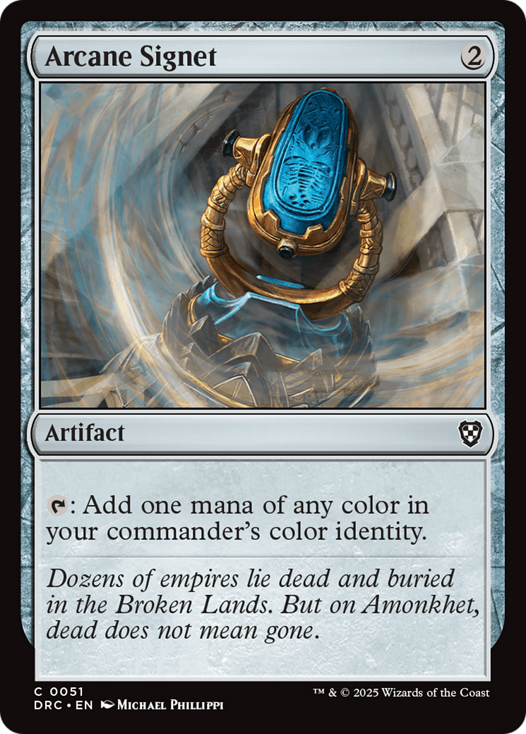 Arcane Signet (0051) (DRC-051) [Commander: Aetherdrift] MTG Single Wizards of the Coast