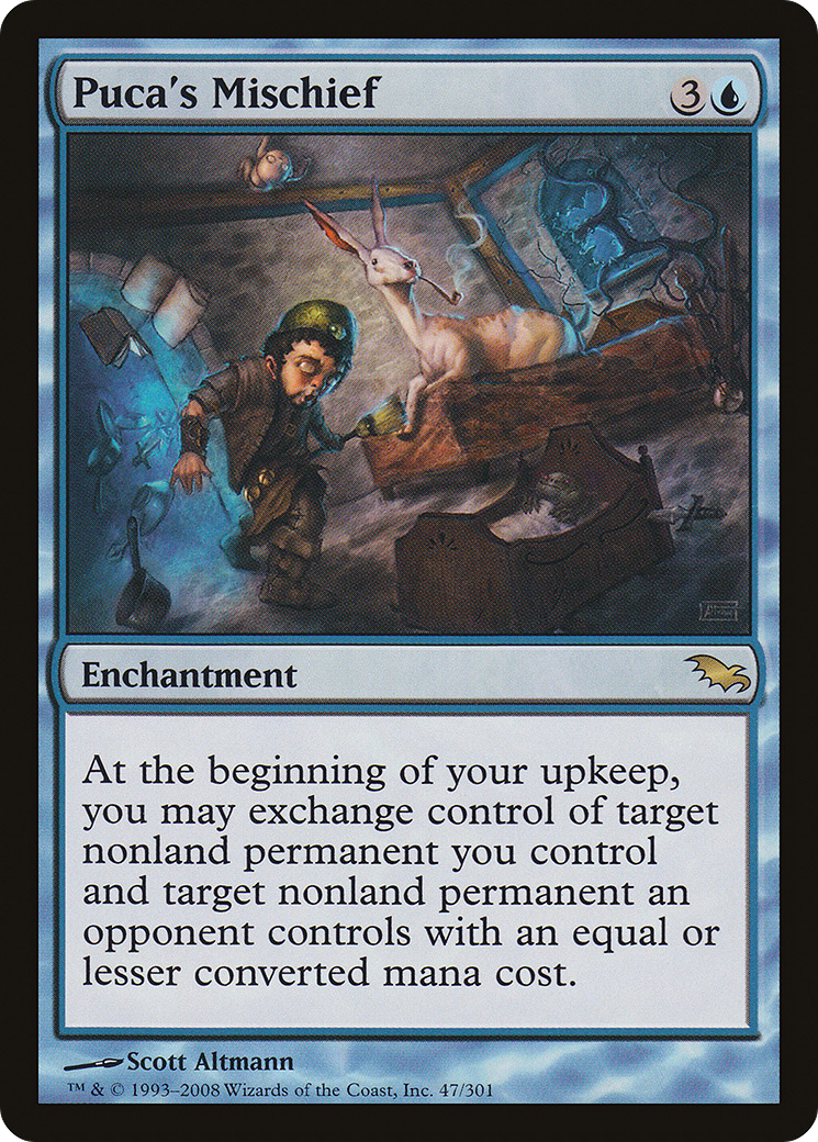 Puca's Mischief (SHM-047) [Shadowmoor] MTG Single Wizards of the Coast