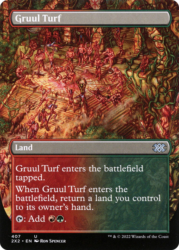 Gruul Turf (2X2-407) [Double Masters 2022] (Borderless) MTG Single Wizards of the Coast