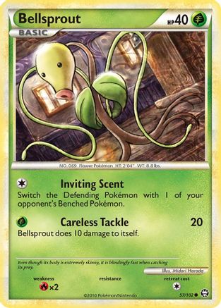 Bellsprout (/102) Reverse Holofoil [HGSS: Triumphant] Pokemon Single Pokémon