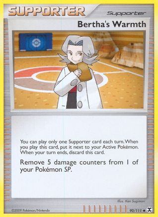 Bertha's Warmth (/111) Reverse Holofoil [Platinum: Rising Rivals] Pokemon Single Pokémon