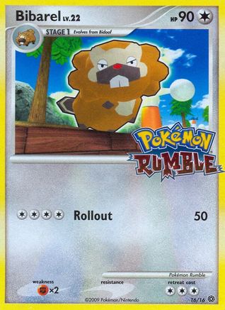 Bibarel (/16) [Misc: Rumble] Pokemon Single Pokémon