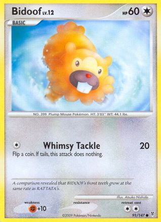 Bidoof (/147) [Platinum: Supreme Victors] Pokemon Single Pokémon