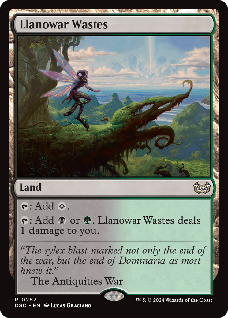 Llanowar Wastes (DSC-287) [Duskmourn: House of Horror Commander] MTG Single Wizards of the Coast
