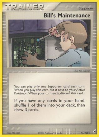 Bill's Maintenance (/100) [EX: Crystal Guardians] Pokemon Single Pokémon