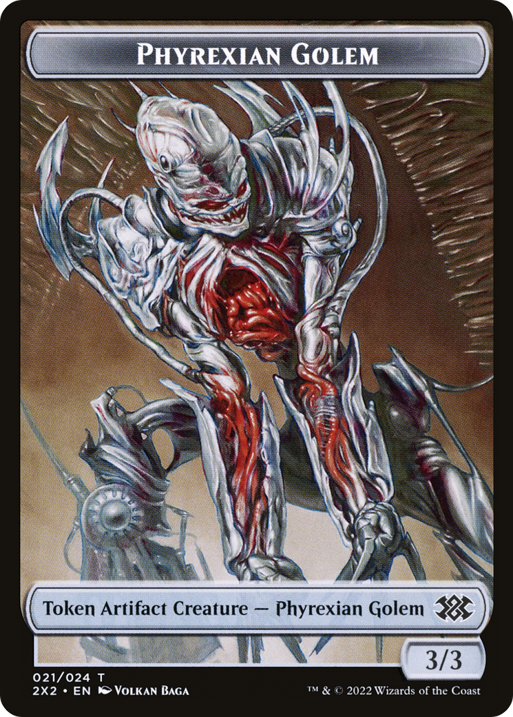 Phyrexian Golem (T2X2-021) [Tokens] Double Masters 2022 Tokens Foil MTG Single Wizards of the Coast