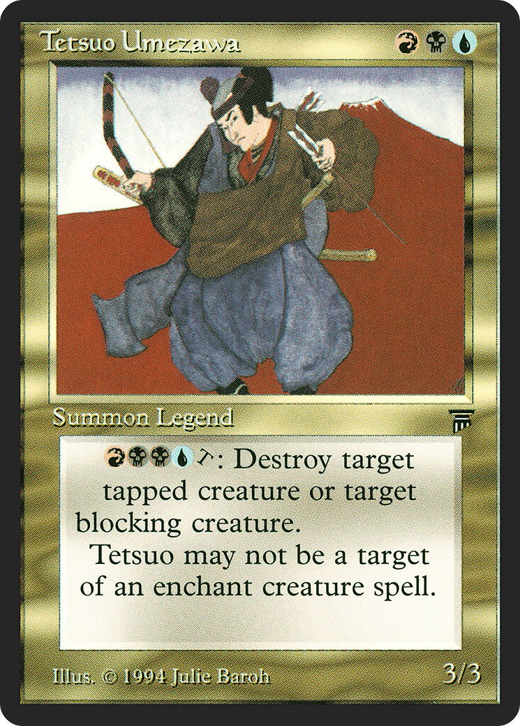 Tetsuo Umezawa (LEG-262) [Oldschool] Legends MTG Single Wizards of the Coast