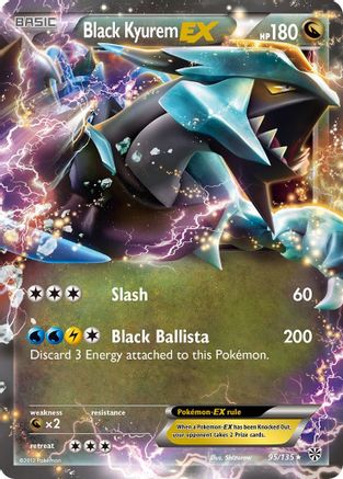 Black Kyurem EX (95/135) Holofoil [BW: Plasma Storm] Pokemon Single Pokémon