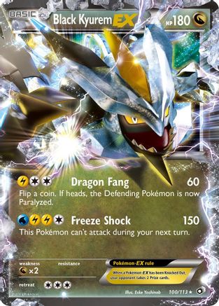 Black Kyurem EX (/113) Holofoil [BW: Legendary Treasures] Pokemon Single Pokémon