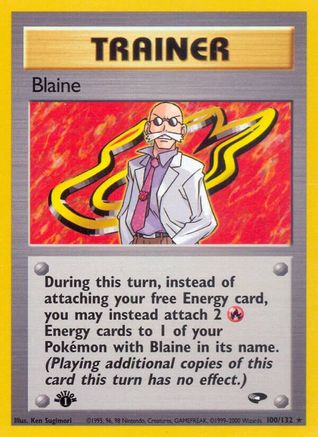 Blaine (100/132) 1st Edition [Vintage: Gym Challenge] Pokemon Single Pokémon