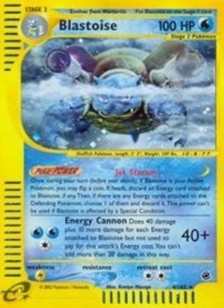 Blastoise (4) (/165) Reverse Holofoil [Vintage: Expedition] Pokemon Single Pokémon
