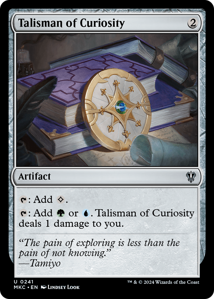 Talisman of Curiosity (MKC-241) [Murders at Karlov Manor Commander] MTG Single Wizards of the Coast