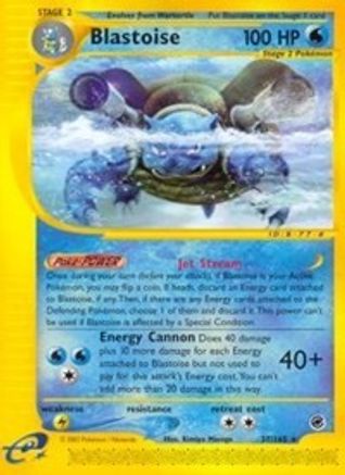 Blastoise (37) (/165) Reverse Holofoil [Vintage: Expedition] Pokemon Single Pokémon