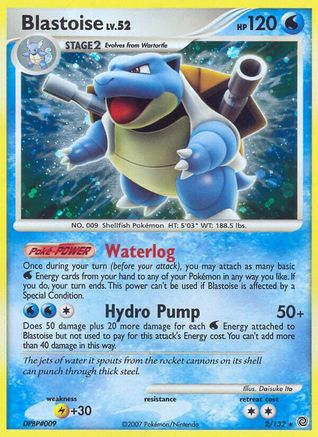 Blastoise (2/132) - [DP: Secret Wonders] Holofoil Pokemon Single Pokémon