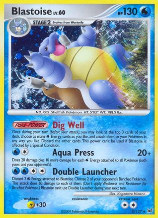 Blastoise (/127) Reverse Holofoil [Platinum: Base set] Pokemon Single Pokémon