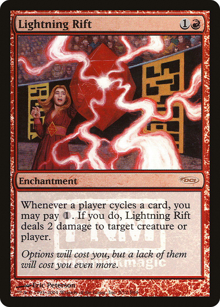 Lightning Rift (FNM-) [Misc] Friday Night Magic 2004 Foil MTG Single Wizards of the Coast
