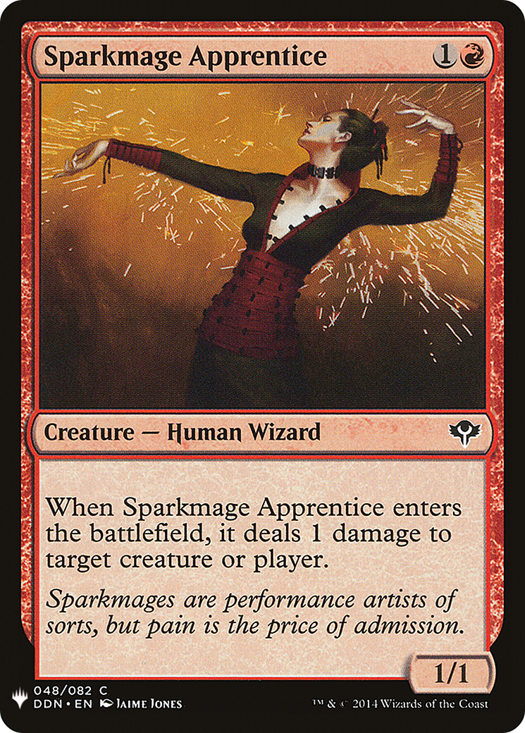 Sparkmage Apprentice (LIST-DDN-48) [Mystery Booster] The List MTG Single Wizards of the Coast