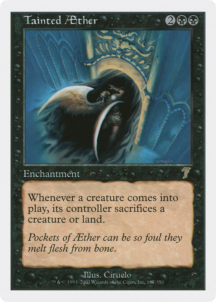 Tainted Aether (7ED-167) [7th Edition] Foil MTG Single Wizards of the Coast