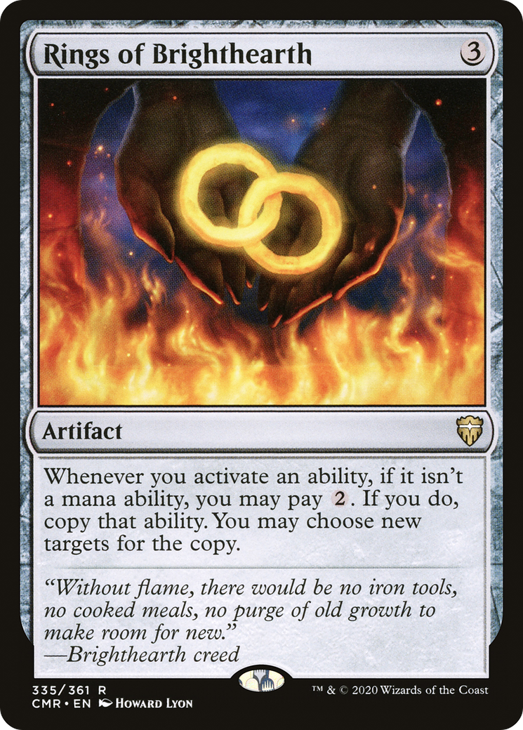 Rings of Brighthearth (CMR-335) [Commander Legends] MTG Single Wizards of the Coast