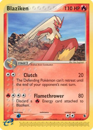 Blaziken - 15/109 (15/109) [EX: Ruby & Sapphire] Pokemon Single Pokémon