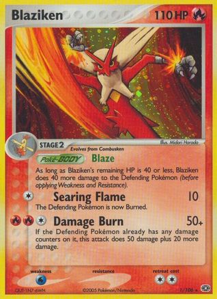 Blaziken (/106) Reverse Holofoil [EX: Emerald] Pokemon Single Pokémon